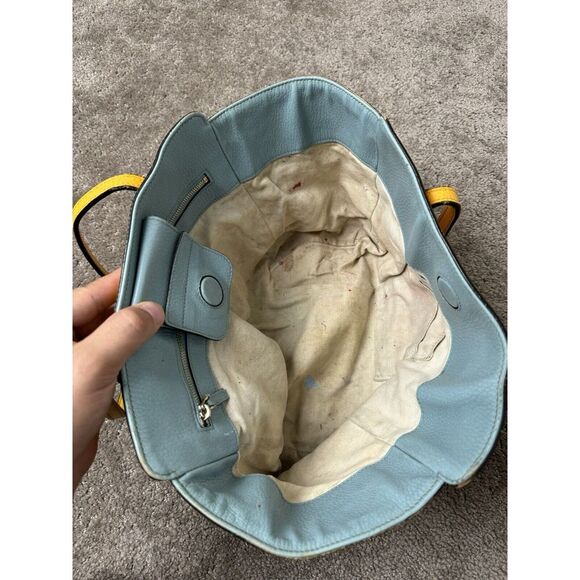 Gucci Swing Yellow Gold Hardware Leather Tote Bag Shoulder Storage Lad - Picture 7 of 16